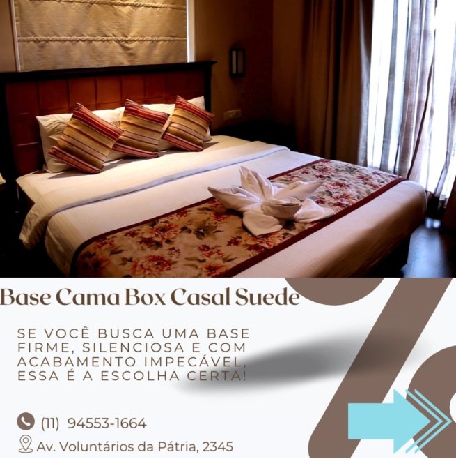Cama Box Casal Suede