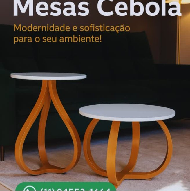 Conjunto de Mesas Cebola
