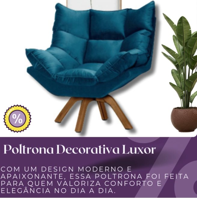 Poltrona Decorativa Luxor